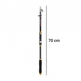 TaffSPORT GHOTDA Joran Pancing Antena Portable Fishing Rod Pole Carbon Fiber 2.1 M - C562L - Black - 6