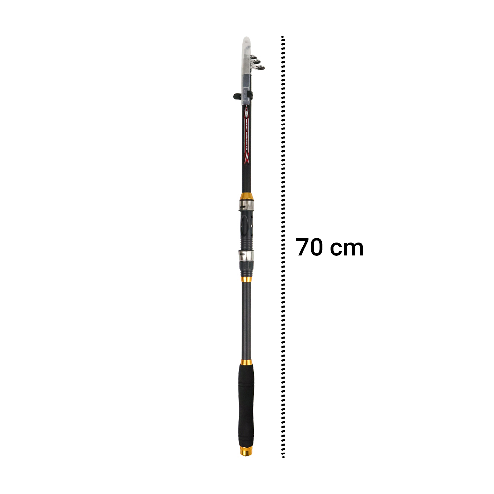 Gambar produk TaffSPORT GHOTDA Joran Pancing Antena Portable Fishing Rod Pole Carbon Fiber 2.1 M - C562L