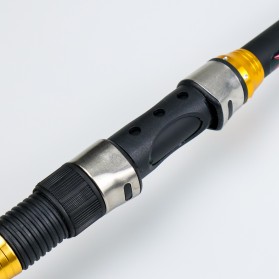 TaffSPORT GHOTDA Joran Pancing Antena Portable Fishing Rod Pole Carbon Fiber 2.4M - C562L - Black - 4
