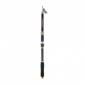 TaffSPORT GHOTDA Joran Pancing Antena Portable Telescopic Fishing Rod Pole Carbon Fiber 3.0M - C562L - Black
