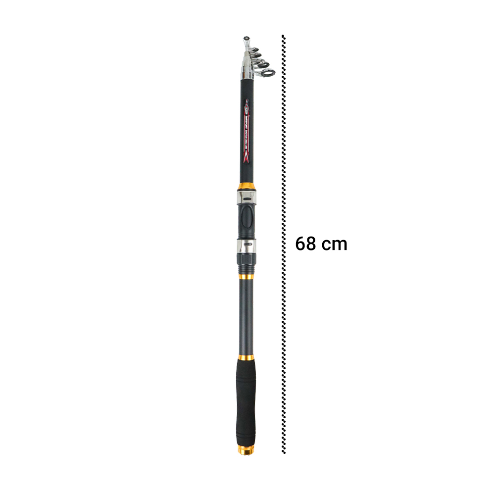 Gambar produk TaffSPORT GHOTDA Joran Pancing Antena Portable Telescopic Fishing Rod Pole Carbon Fiber 3.0M - C562L