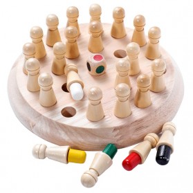 JKLMOON Board Game Mainan Edukasi Anak Memory Match Color Stick - GGS-005 - Wooden