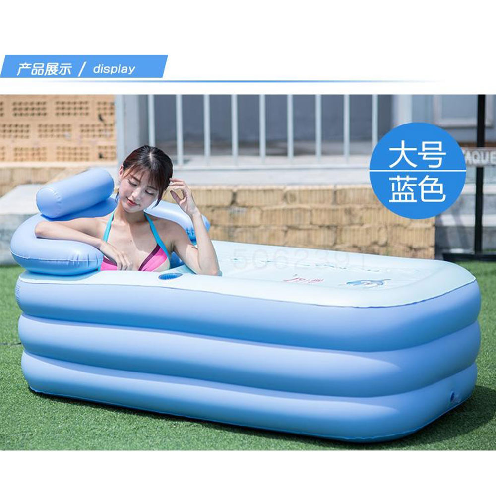 Intime Bak Mandi Angin Inflatable Bathtub Portable 160 X 84 X 75 Cm With Pompa Wl Xx4 Blue Jakartanotebook Com