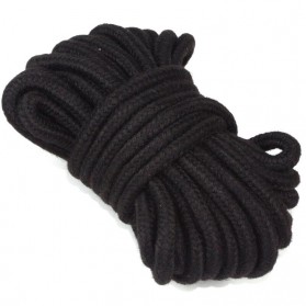 BLACKWOLF Tali Pengikat Kaki Tangan BDSM Bondage Rope 9.5 Meter - PCT7 - Black