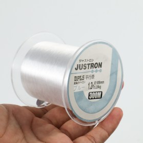 JUSTRON Senar Tali Benang Pancing Nylon Series Braided Thick Line 1.2 300 Meter - DPLS - Transparent - 6
