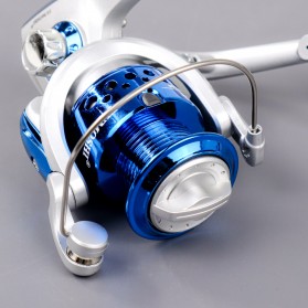 YUMOSHI SA4000 Series Reel Pancing Spinning Fishing Reel 5.5:1 Gear Ratio - Silver Blue - 8