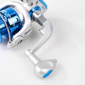 YUMOSHI Reel Pancing Spinning Fishing Reel 5.5:1 Gear Ratio - SA2000 - Silver Blue - 2