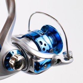 YUMOSHI Reel Pancing Spinning Fishing Reel 5.5:1 Gear Ratio - SA2000 - Silver Blue - 5