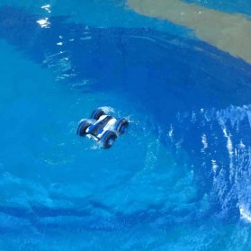 Hapybas Mobil RC Remote Control Stunt Car Water Land Amphibious Big Version - WDS-RCT017 - Blue - 5