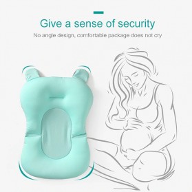 BABYINNER Bantalan Bath Tub Bayi Baby Shower Anti-slip Seat Support Mat - BC-201 - Blue - 3