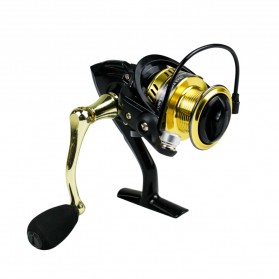 ELENXS Reel Pancing Spinning Fishing Reel Kumparan Pancing 5+1 Ball Bearing 5.2:1 - DW5000 - Black