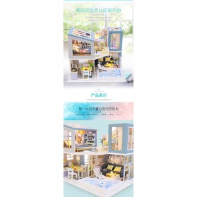 Sylvanian Cute Room Miniatur Rumah Boneka 3D DIY 1:24 without Cover - M910 - Blue - 6