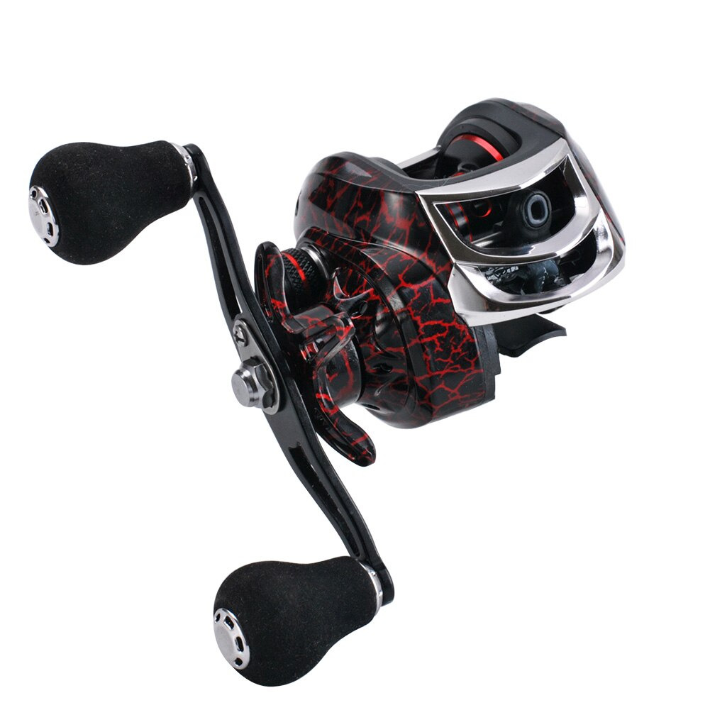 Gambar produk SNAKESKIN Reel Pancing Baitcasting Fishing Reel 18+1 Ball Bearing 7.2:1 Right Hand - EL1000