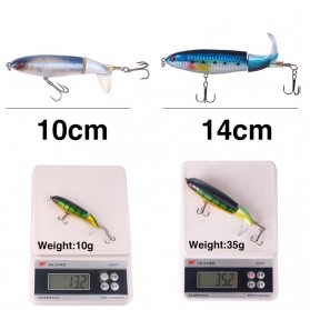 Atriptime Umpan Pancing Popper Fishing Lure Bentuk Ikan Long Tall 15G - SCF3109 - Silver - 6