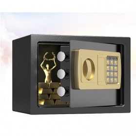 TaffGUARD Kotak Brankas Hotel Safety Anti-theft Box Password 31x20x20cm - 20E - Black