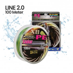 Zero Senar Benang Tali Pancing Super PE 8 Braid Line 2.0 100 Meter - X8