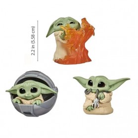 ChildsPlay Action Figure Baby Yoda Star Wars Series 5 PCS - Q5 - Mix Color - 2