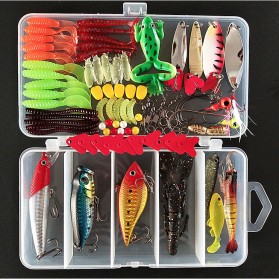LIXADA Umpan Pancing Ikan Set Fishing Bait Kit 91PCS - DWS250-F - Multi-Color