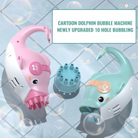 RoundCub Mainan Gelembung Sabun Automatic Bubble Water Dolphin 10 Holes - RC102 - Pink - 5