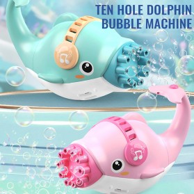 RoundCub Mainan Gelembung Sabun Automatic Bubble Water Dolphin 10 Holes - RC102 - Blue - 6