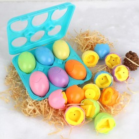 JJOVCE Board Game Mainan Edukasi Anak Geometry Egg Match 6PCS - QL862 - Multi-Color