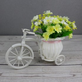 Fleur Tanaman Bunga Artificial Dekorasi Sepeda Onthel tipe Little Daisy - JM11 - White