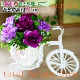 Fleur Tanaman Bunga Artificial Dekorasi Sepeda Onthel tipe Carnation - JM11 - Pink - 4