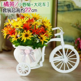 Fleur Tanaman Bunga Artificial Dekorasi Sepeda Onthel tipe Carnation - JM11 - Pink - 5