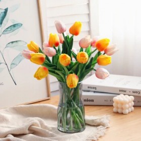 Fleur Tanaman Bunga Tulip Plastik Artificial Dekorasi 1 PCS - A014 - White - 8