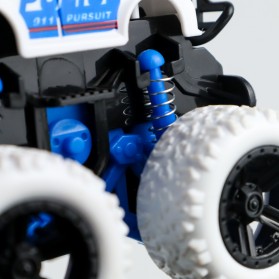 JIMITU Mainan Anak Pullback Stunt Car Children Toy - HW2705 - Blue - 4