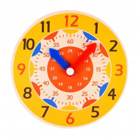 MYY Mainan Anak Montessori Clock Hour Minutes Children Toy - SZ0916 - Orange