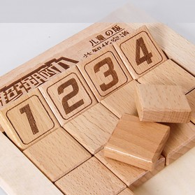 TinLinn Mainan Anak Montessori Number Puzzle Children Toy 0-8 - SZ0917 - Wooden - 5