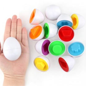 QUANLE Mainan Anak Montessori 3D Egg Puzzle Children Toy 6 PCS - QL7717 - Multi-Color