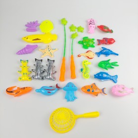 Lyshare Mainan Memancing Anak Magnetic Fishing Pool Children Toy - 77894 - Blue - 3
