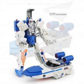 KY Mainan Mobil Action Figure Car Transformer Deformation Robot - KY80307L-4 - Blue