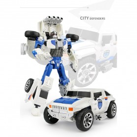 KY Mainan Mobil Action Figure Car Transformer Deformation Robot - KY80307L-5 - Blue