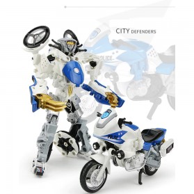 KY Mainan Mobil Action Figure Car Transformer Deformation Robot - KY80307L-2 - Blue - 1