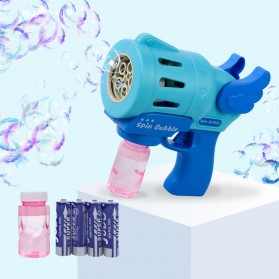 IKAUOIE Mainan Gelembung Sabun Automatic Bubble Water Machine Gun - RC837 - Blue