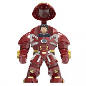 BUKESI Mainan Anak Building Block Iron Man Action Figure Children Toy - X1157 - Red