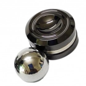 HeroBaby Fidget Spinner Stress Relief Magnetic Orbiter Metal - Z702 - Black