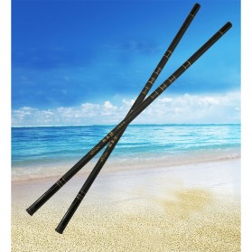 Diaoyule Joran Pancing Pole Tegek Fiberglass Fishing Rod 2.4 Meter - SHZ46 - Black