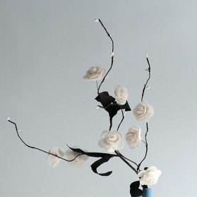 Fleur Tanaman Bunga Plastik Dekorasi Artificial Flowers - A015 - White