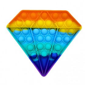 Yokibo Mainan Anak Push Pop It Bubble Sensory Children Toy Model Diamond - N4357 - Multi-Color