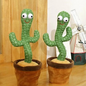 Yokibo Mainan Anak Dancing Cactus Plush Children Toy - N436 - Green