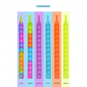 JIMITU Mainan Anak Push Pop It Bubble Sensory Children Toy Model Bracelet - N436 - Multi-Color - 9