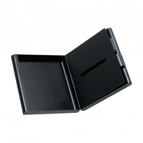 LAIFU Kotak Bungkus Rokok Elegan Metal Cigarette Case 20 Slot - EG5800 - Black - 1