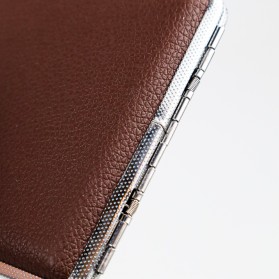 Ophone Kotak Bungkus Rokok Elegan Leather Cigarette Case 20 Slot - EG5831 - Brown - 3