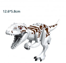 MOC Mainan Anak Jurassic Dinosaur Building Block Children Toy - X-0118 - White