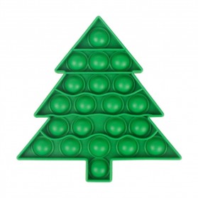 Yokibo Mainan Anak Push Pop It Bubble Sensory Children Toy Model Christmas Tree  - N4357 - Green - 1
