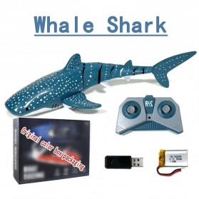 Remot Kontrol - DZQ Remote Control Ikan Hiu Water Whale Shark Fish 2.4G RC - 606-9 - Dark Blue